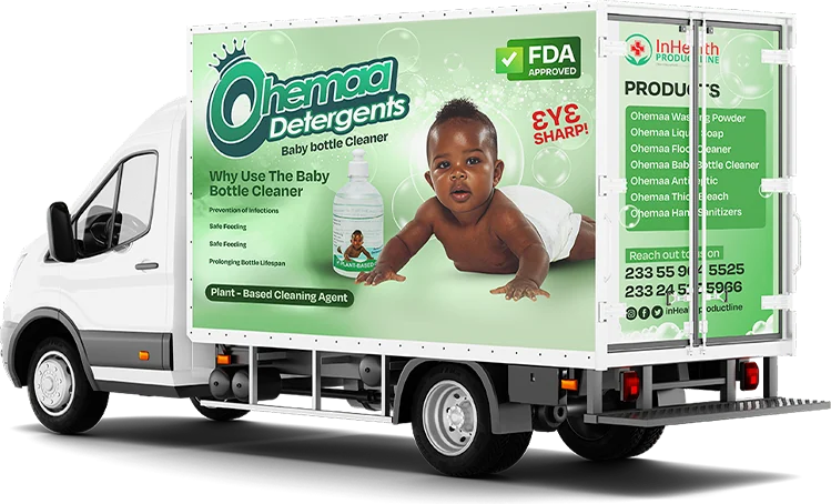 Ohemaa branded delivery van